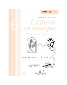 La dictée en musique Vol. 6 - corrigés
