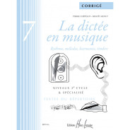 La dictée en musique Vol. 7 - Corrigés