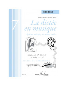 La dictée en musique Vol. 7 - Corrigés