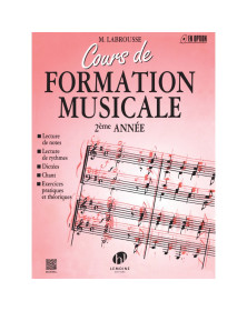 Cours de formation musicale Vol.2 - Labrousse - Editions Henry Lemoine