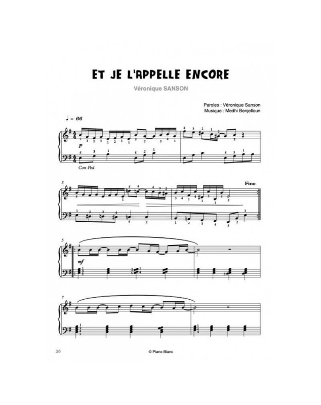 Piano Solo : Birkin - Hardy - Sanson