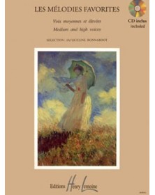 Jacqueline Bonnardot : Mélodies favorites Pour Voix élevées ou moyennes et Piano