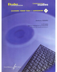 Anthony Girard : Quinze (15) Etudes De Phrasé Et De Vélocité