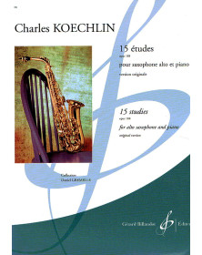 Charles Koechlin : Quinze (15) Etudes pour Saxophone, Opus 188