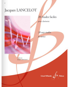 Jacques Lancelot : 20 Etudes Faciles pour Clarinette