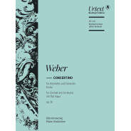 Carl Maria von Weber : Concertino für Klarinette und Orchester Es-Dur
