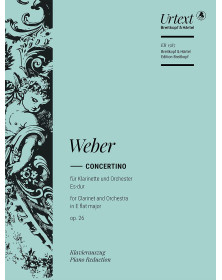 Carl Maria von Weber : Concertino für Klarinette und Orchester Es-Dur