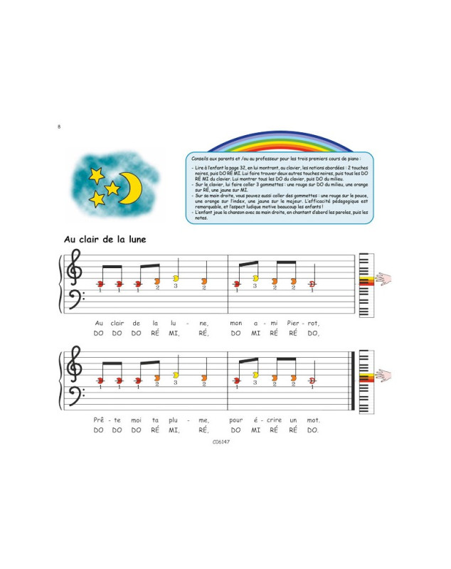 Chantal Muller-Simmerling : Le piano arc en ciel