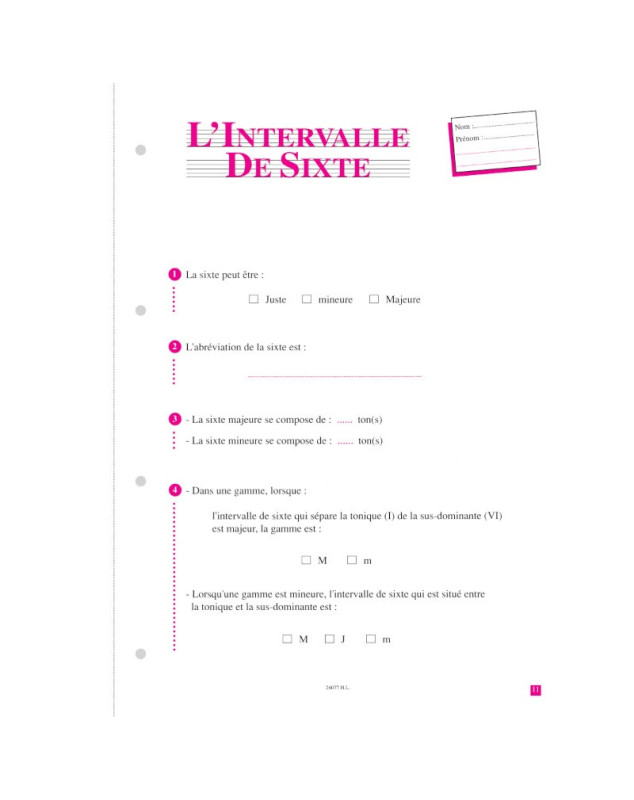 Théorie-tests Vol.3 - Annie Ledout - Editions Henry Lemoine