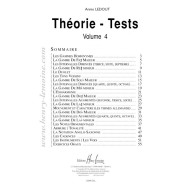 Théorie-tests Volume 4 - Annie Ledout - Editions Henry Lemoine