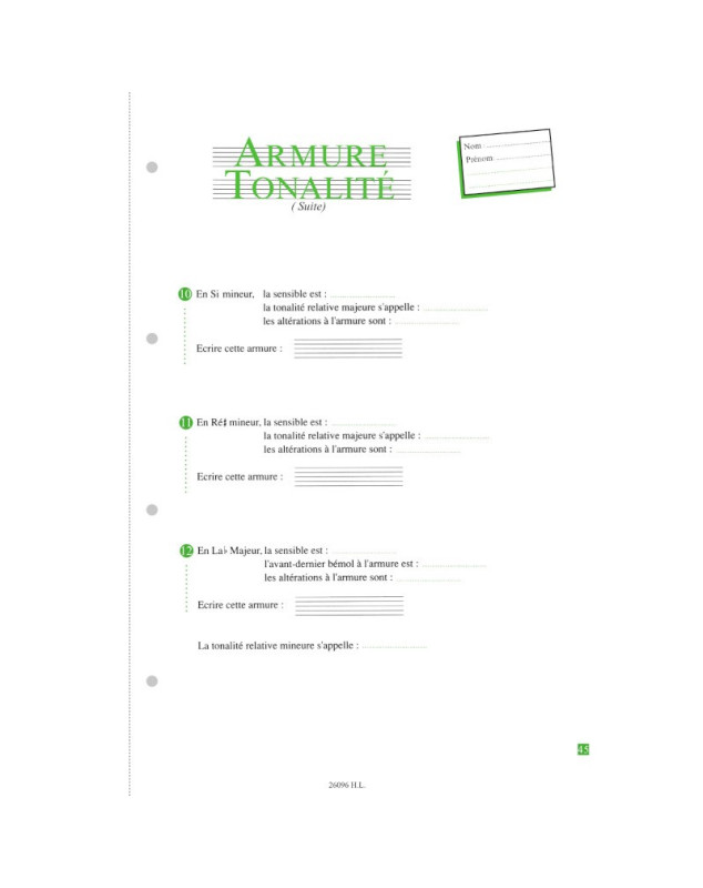 Théorie-tests Volume 4 - Annie Ledout - Editions Henry Lemoine