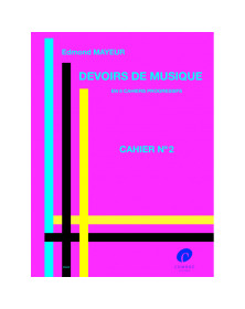 Edmond Mayeur : Devoirs de musique cahier N°2