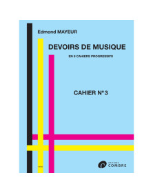 Edmond Mayeur : Devoirs de musique cahier N°3