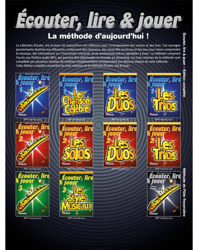 Ecouter Lire et Jouer - Méthode Complète - Flûte Traversière