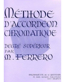 Médard Ferrero : Méthode d'accordéon chromatique degré supérieur - Mauve