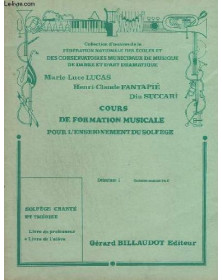 Cours De Formation Musicale pour l'enseignement du solfège - Débutant 1 - Livre de l'élève