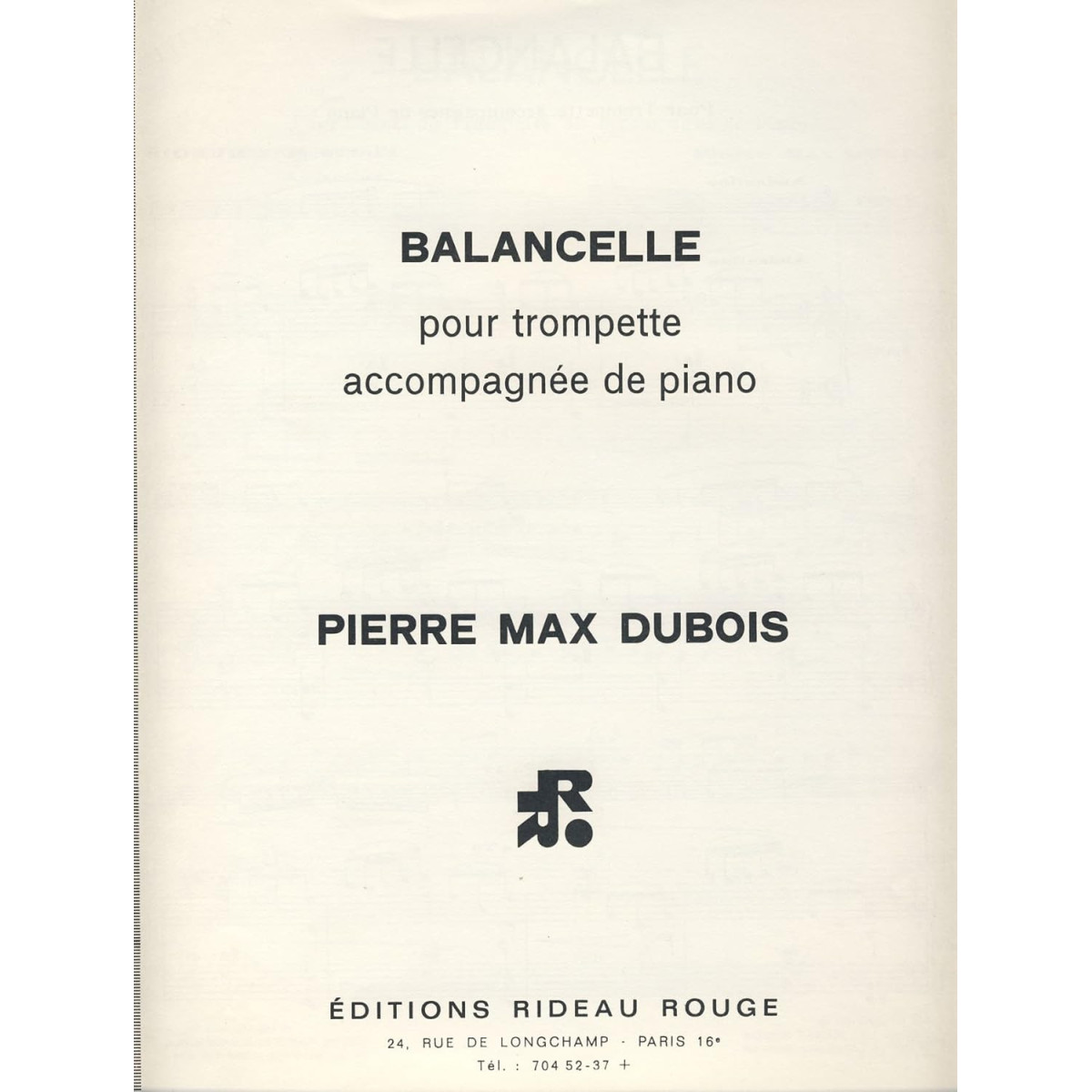 Pierre-Max Dubois : Balancelle