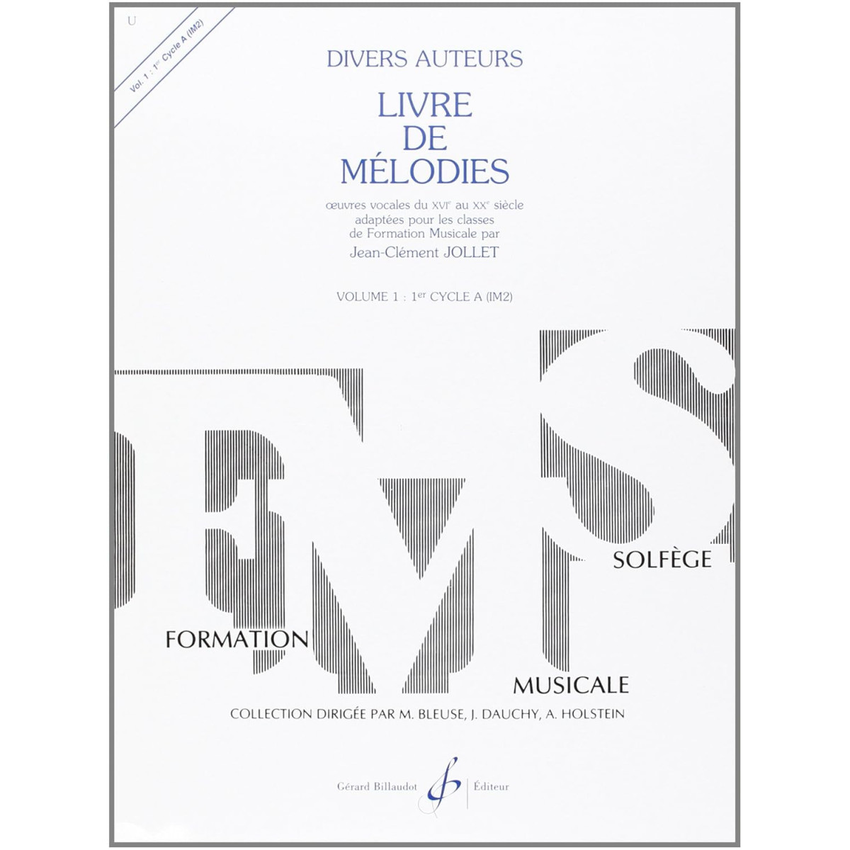 Livre De Mélodies Vol. 1