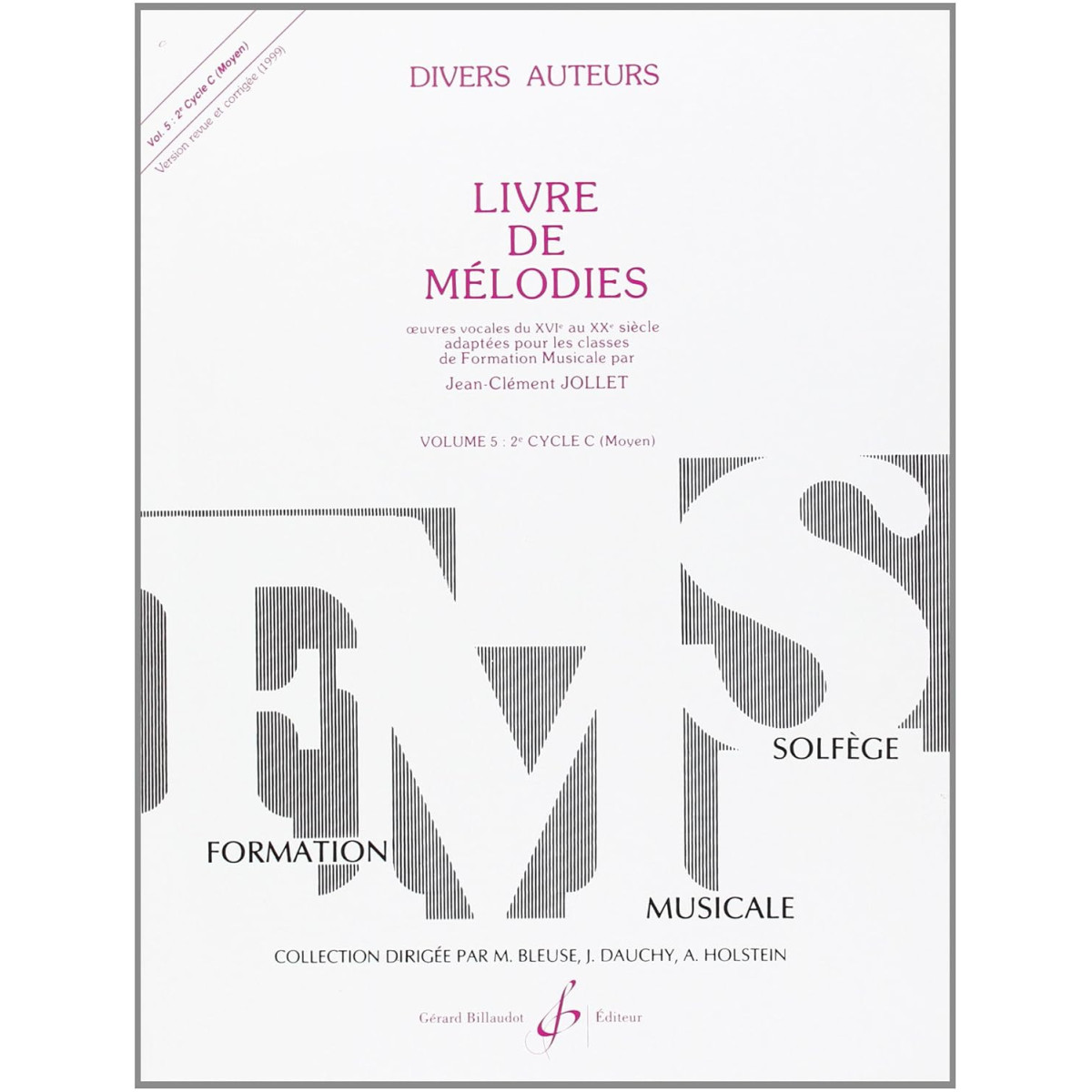 Livre De Mélodies Vol. 5