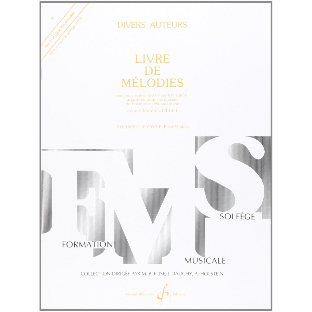 Livre De Mélodies Vol. 6