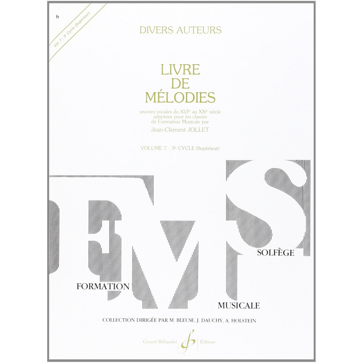 Livre De Mélodies Vol. 7