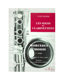 Yves Didier : Les solos du clarinettiste Vol.2