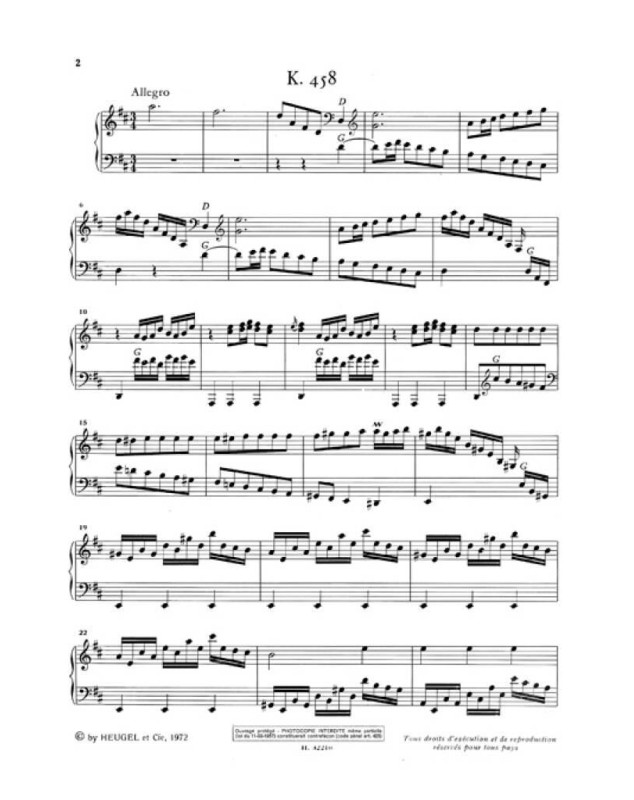 Sonates Vol. 10 K458 a K506 - Clavecin - Scarlatti - Editions Heugel