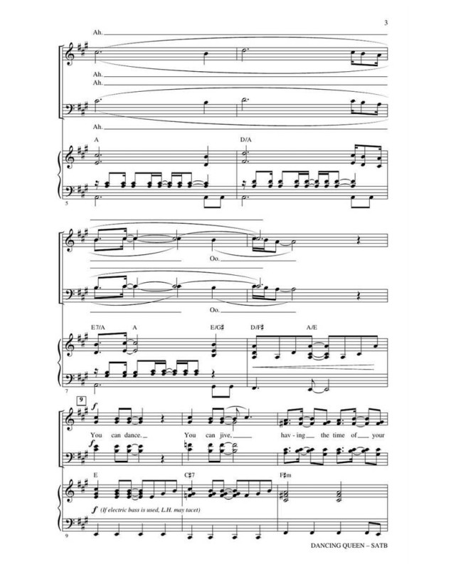 ABBA : Dancing Queen (SATB) Arrangement de Roger Emerson
