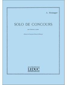 André Messager : Solo De Concours pour Clarinette et Piano