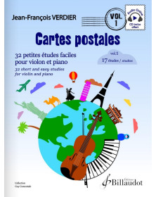 Jean-François Verdier : Cartes Postales Vol. 1 pour violon et piano