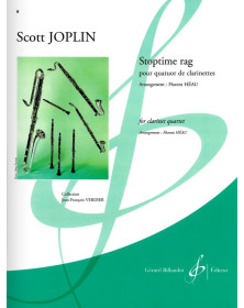 Scott Joplin : Stoptime Rag pour 4 Clarinettes