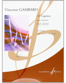Vincenzo Gambaro : 21 Caprices pour Clarinette