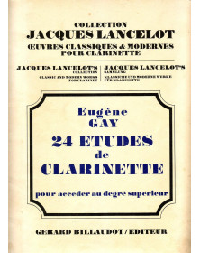 Eugène Gay : 24 Etudes De Clarinette