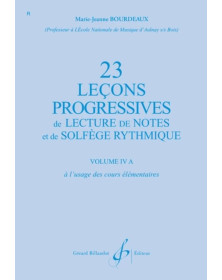 Marie-Jeanne Bourdeaux : 23 Leçons Progressives Vol.4 A