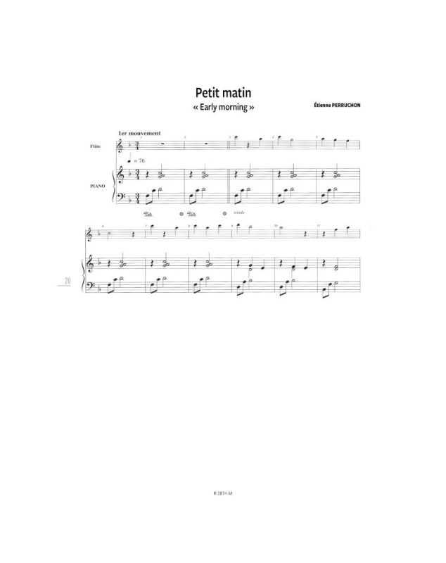 Le Petit Flûté Vol. 1 - Annick Sarrien-Perrier - Editions Robert Martin
