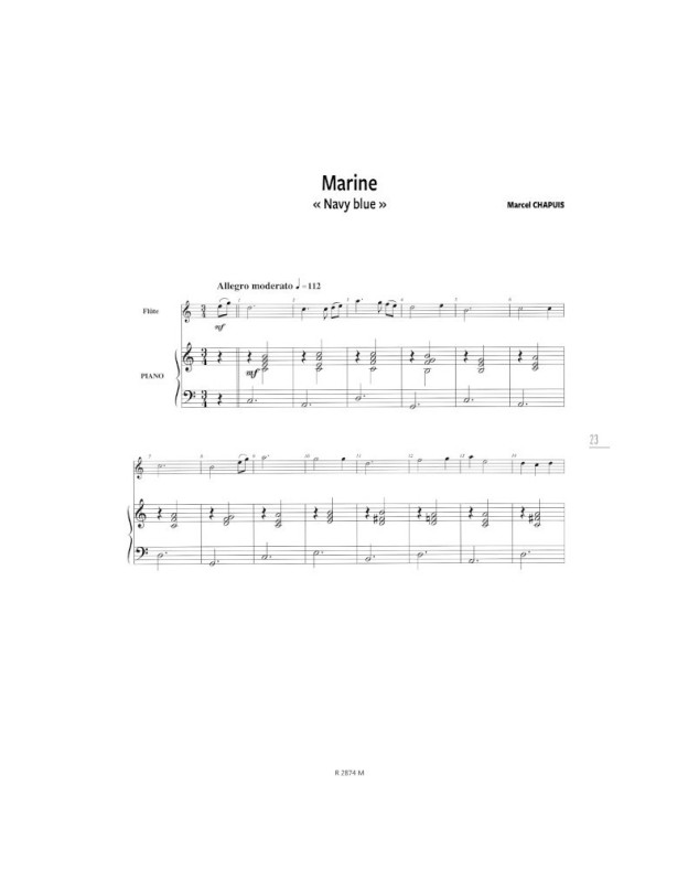 Le Petit Flûté Vol. 1 - Annick Sarrien-Perrier - Editions Robert Martin