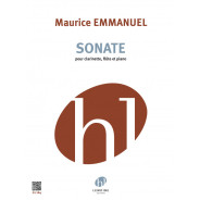 Maurice Emmanuel : Sonate Pour Clarinette, Flute et Piano