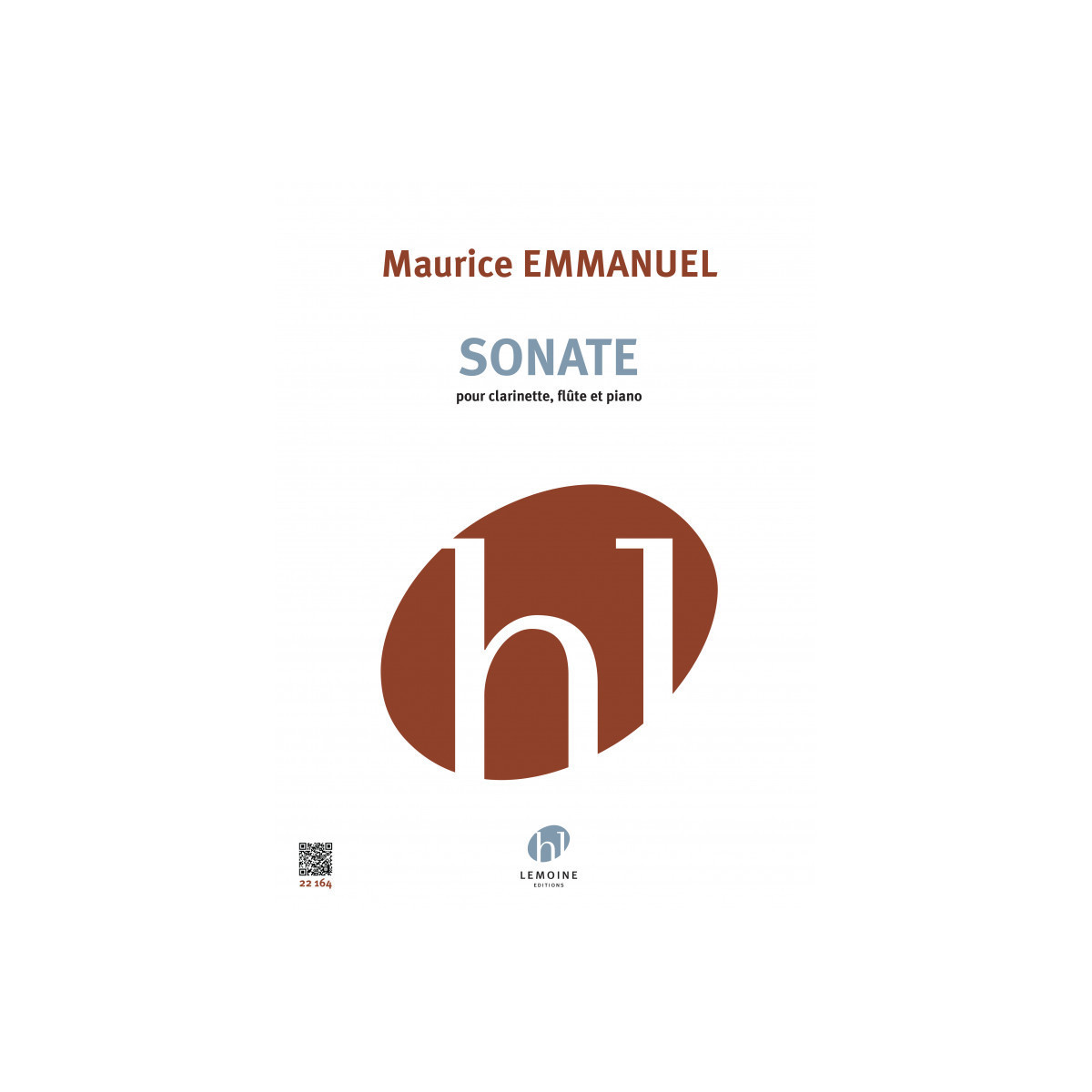 Maurice Emmanuel : Sonate Pour Clarinette, Flute et Piano