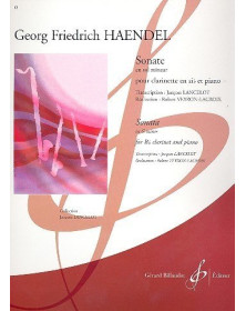 Georg Friedrich Haendel : Sonate En Sol Mineur