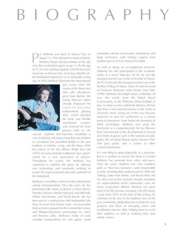 Pat Metheny Songbook