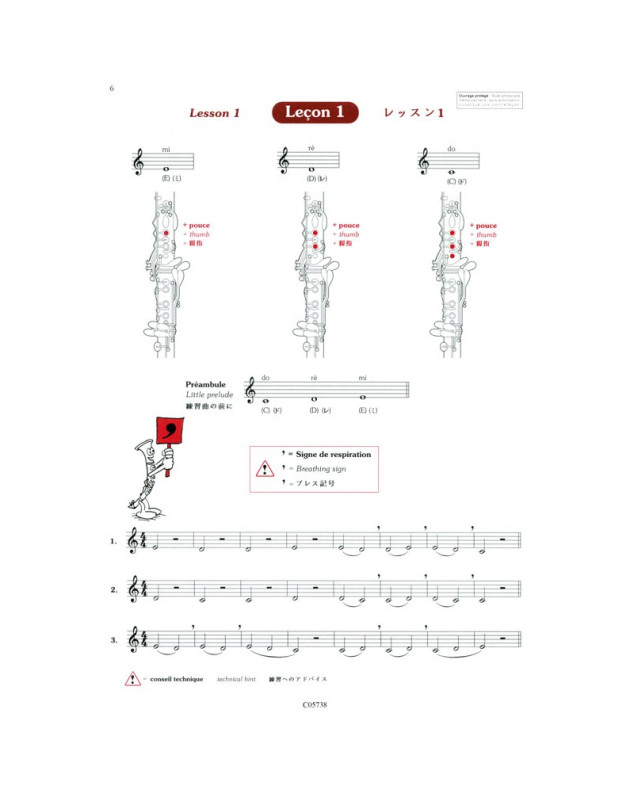 L'Apprenti clarinettiste Vol.1 - Sylvie Hue - Editions Combre
