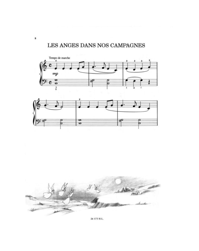 Philippe Chamouard : 10 Noëls - Piano Facile - Editions Henry Lemoine