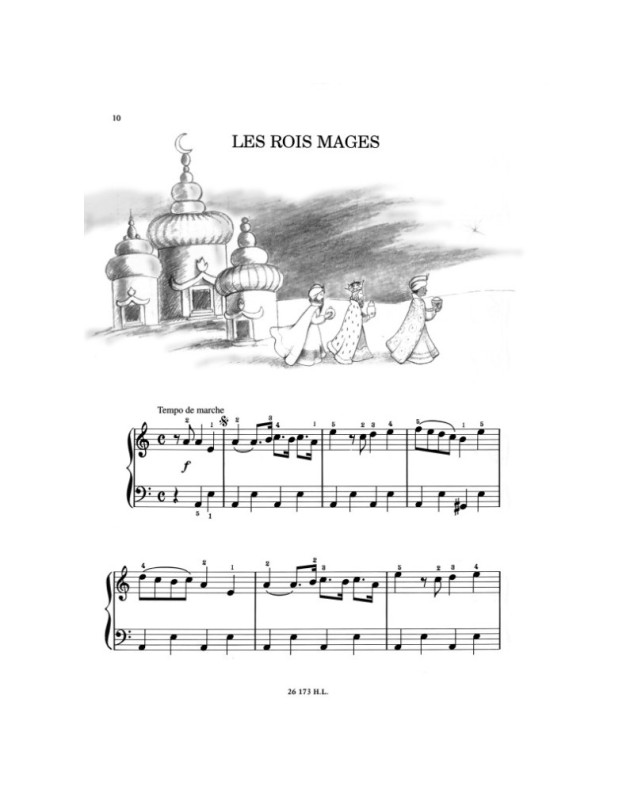 Philippe Chamouard : 10 Noëls - Piano Facile - Editions Henry Lemoine
