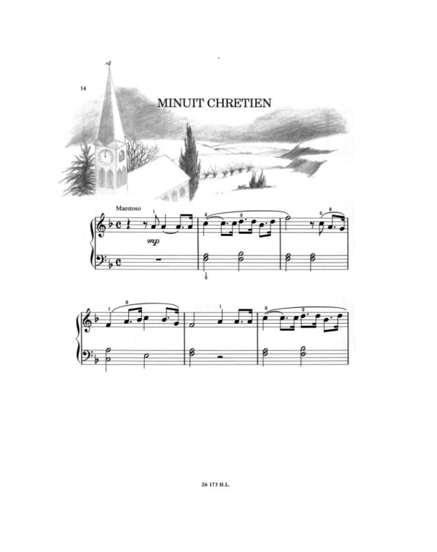 Philippe Chamouard : 10 Noëls - Piano Facile - Editions Henry Lemoine