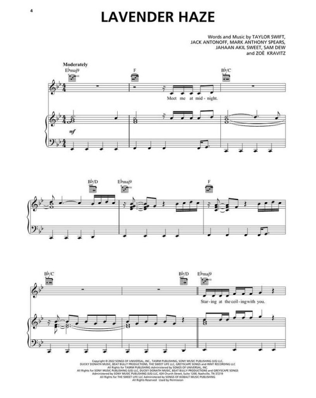 Taylor Swift : Midnights (PVG)