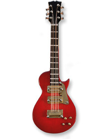 Guitare Electrique Magnétique Rouge et Or