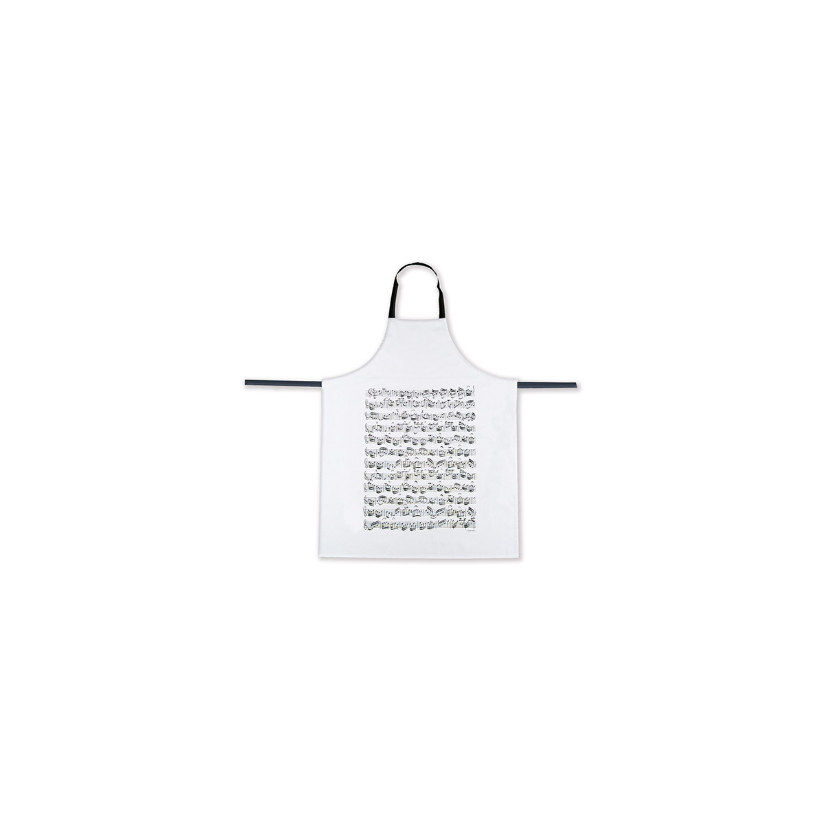 Tablier Blanc (Ecriture JS Bach) 100% Coton