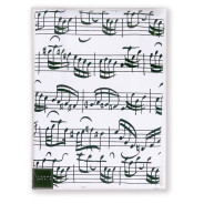 Tablier Blanc (Ecriture JS Bach) 100% Coton