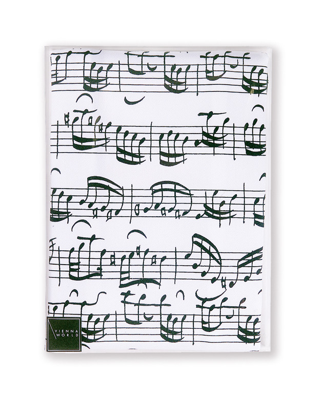 Tablier Blanc (Ecriture JS Bach) 100% Coton
