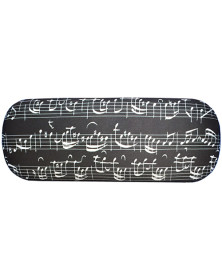 Etui à Lunettes - Notes de Musique Couleur : Noir
